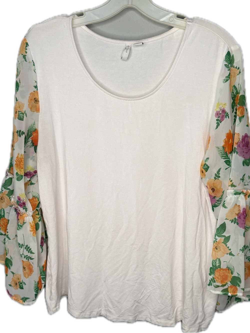 Cato Floral Sleeve Top